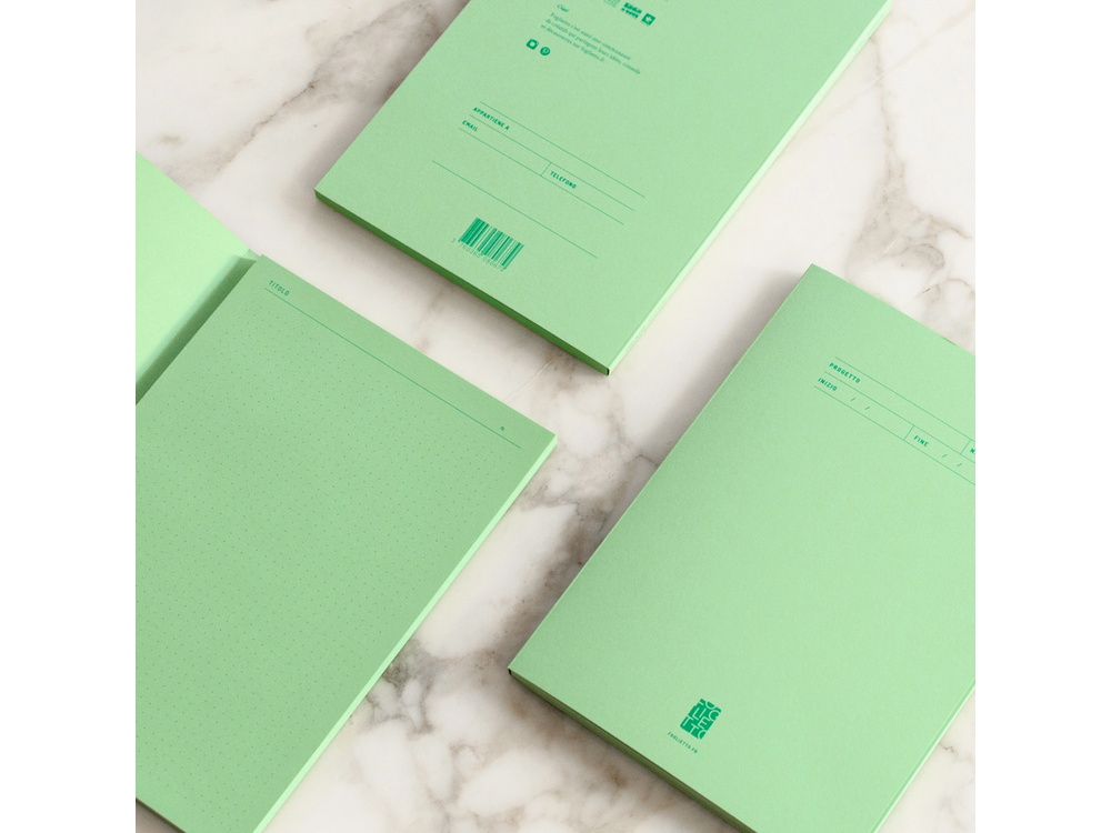 Foglietto - Nota Bene Notepad - 70 Sheets - A5 - Puntini Puntini (Green)