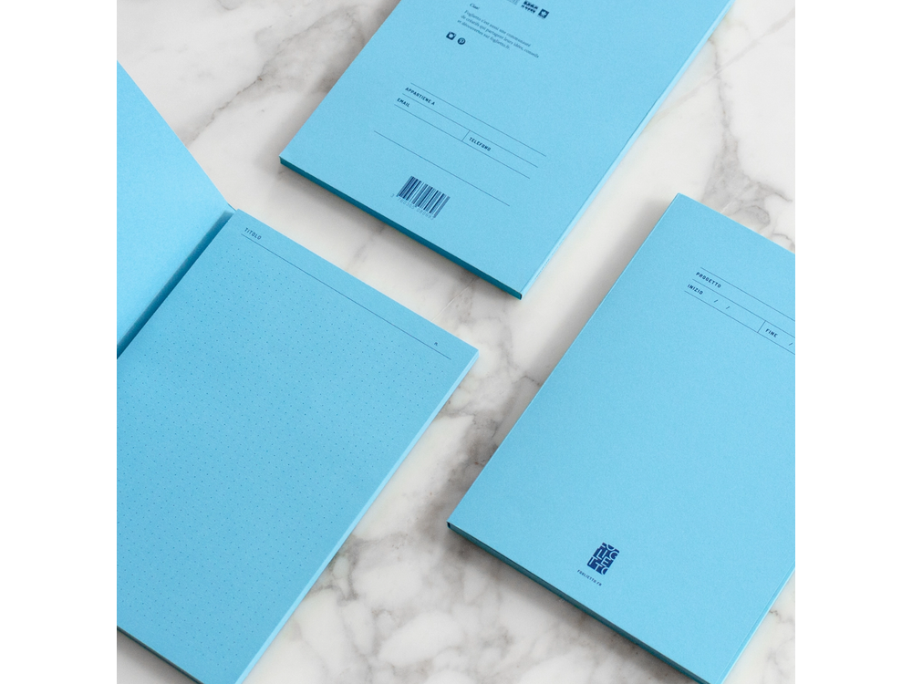 Foglietto - Nota Bene Notepad - 70 Sheets - A5 - Puntini Puntini (Blue)