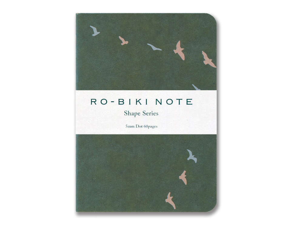 Ro-Biki Note - Shape Series - Flying Birds Dot