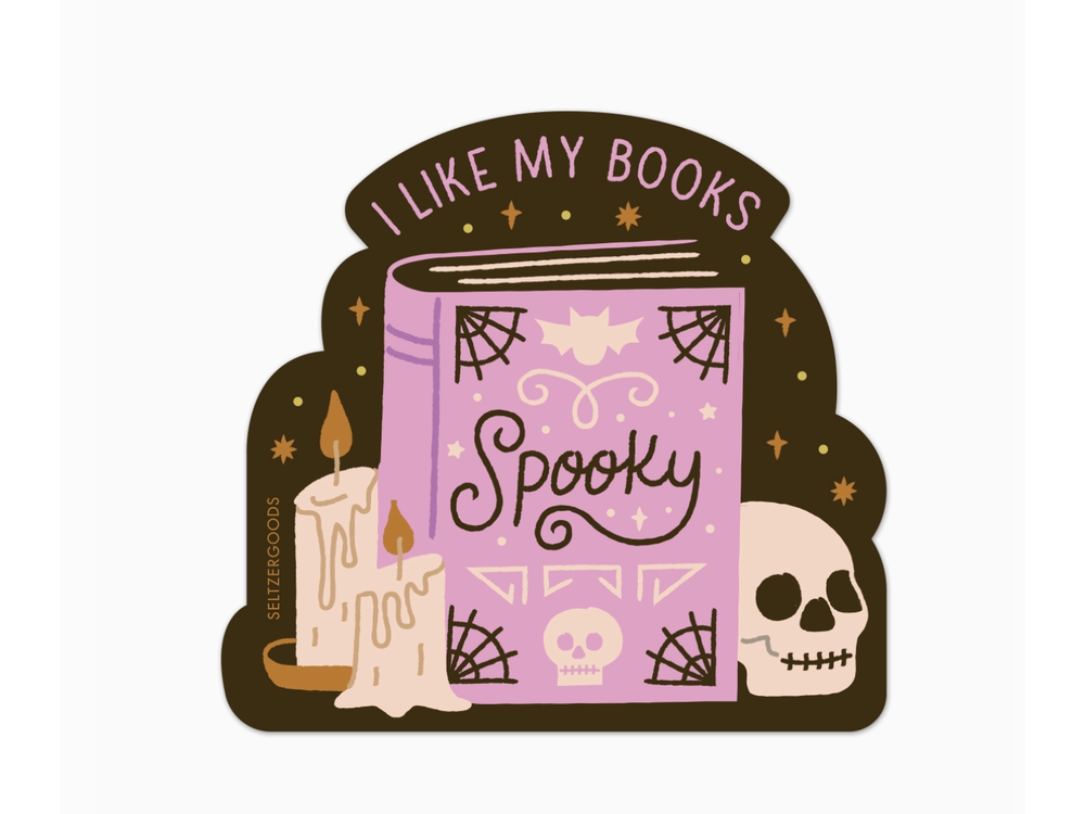 Seltzer Goods - Sticker - Spooky Books