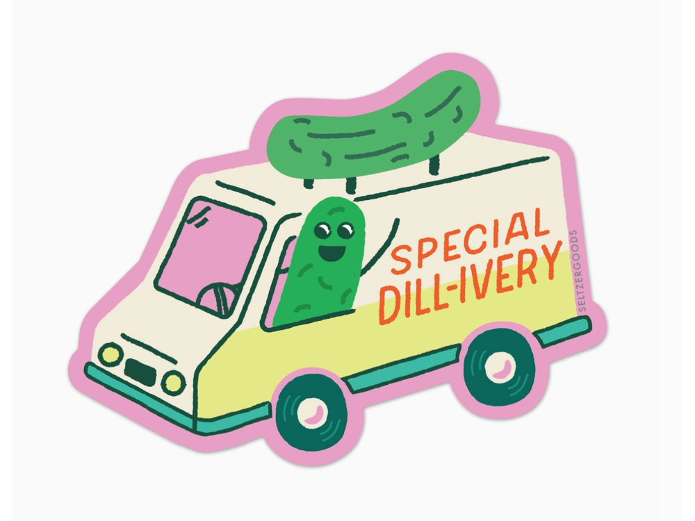 Seltzer Goods - Sticker - Pickle Dillivery