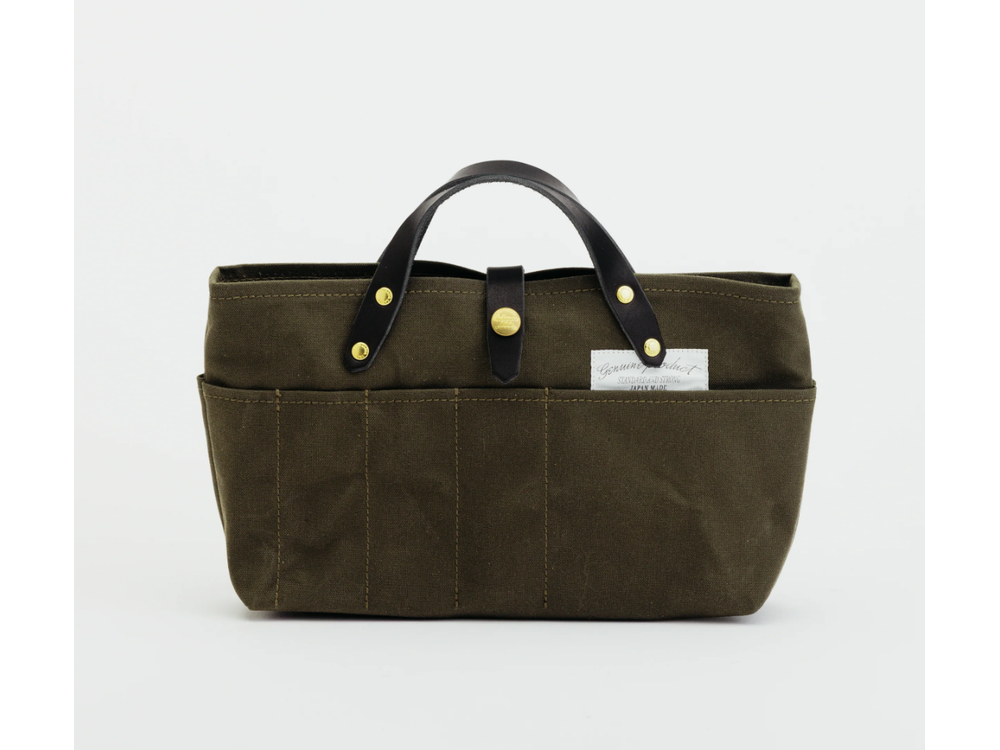 The Superior Labor - Paraffin Canvas Mini Bag - Khaki