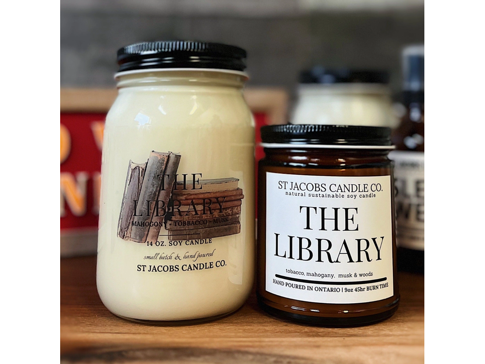 St. Jacobs Candle Co. - 14 oz Soy Candle - Signature Collection - The Library