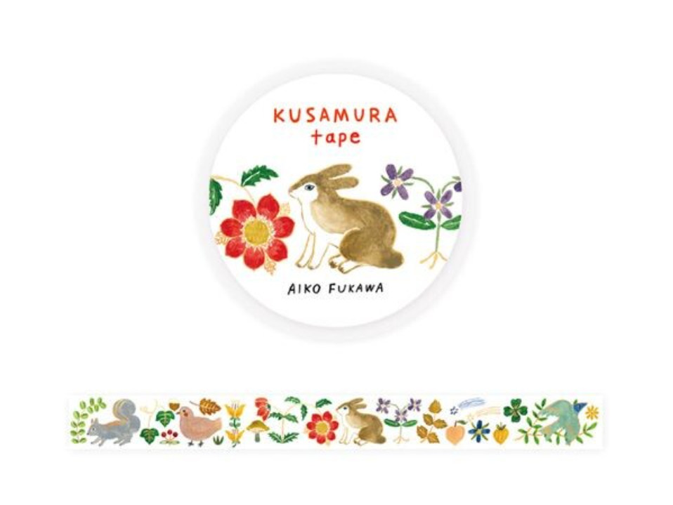 Cozyca x Aiko Fukawa Washi Tape - kusamura (21-028)