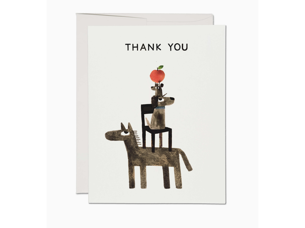 Red Cap Cards - Greeting Card - Team Effort