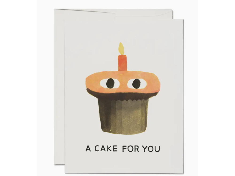 Red Cap Cards - Birthday Greeting Card - A Cake Birthday