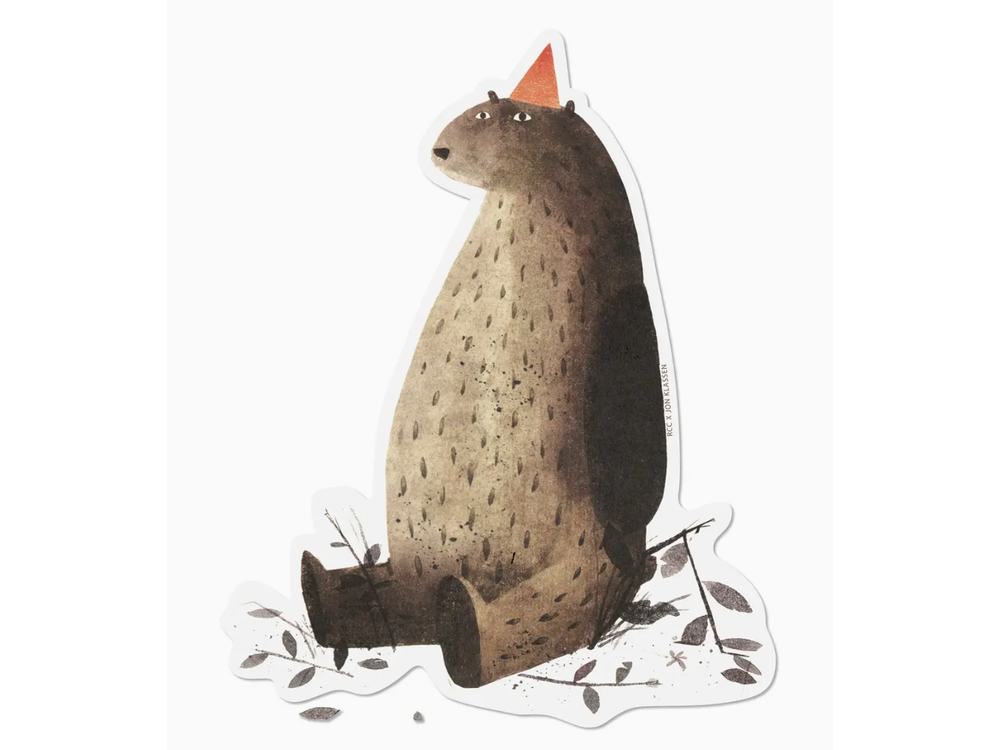 Red Cap Cards - Sticker - Party Bear