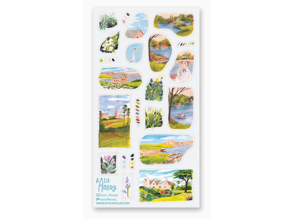 STICKII - Sticker Sheet - Serene Sketchbook