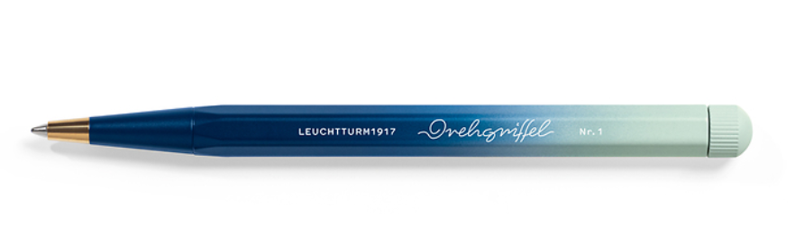 Leuchtturm Drehgriffel Ballpoint Pen - Gradient Edition - Navy/Mint Green