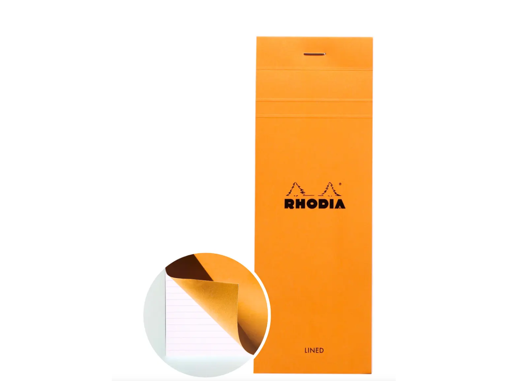 Rhodia - Shopping Pad - 7.4x21cm - No. 8 - Orange (Lined)