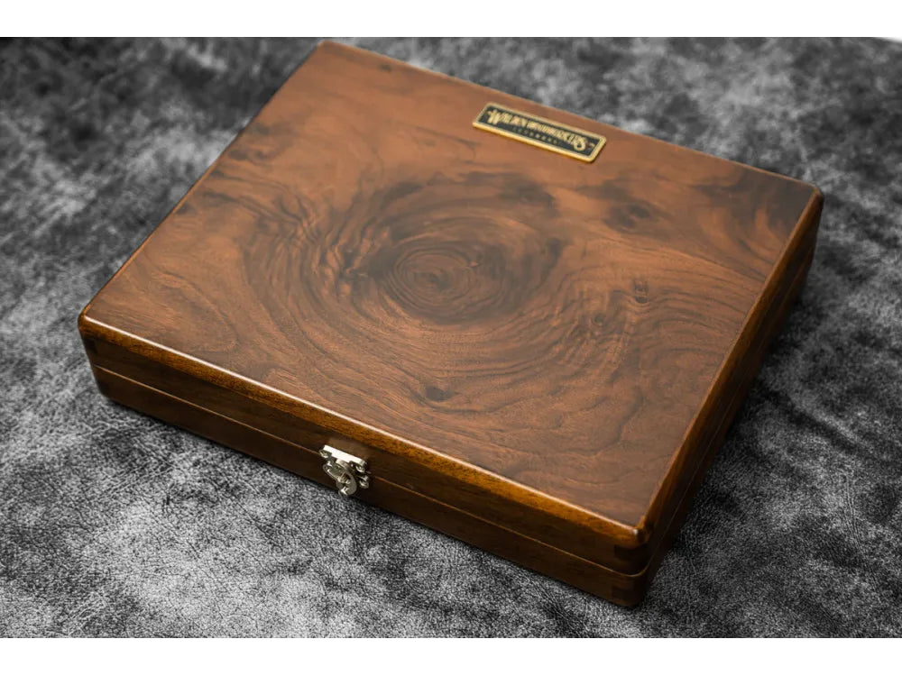 Galen Leather - The Writing Box - Burl Walnut Edition