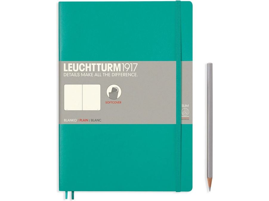 Leuchtturm Softcover B5 Notebook - Emerald (Dot)