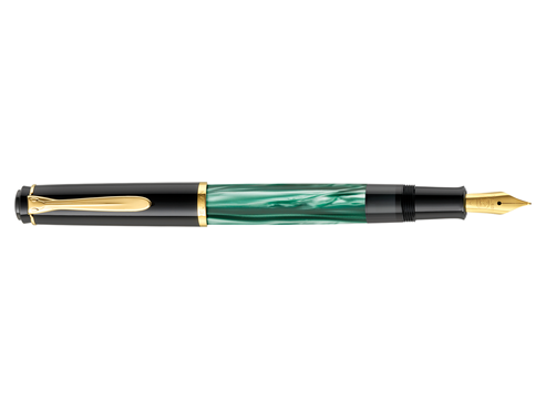 Pelikan M200 Fountain Pen - Green-Marbled