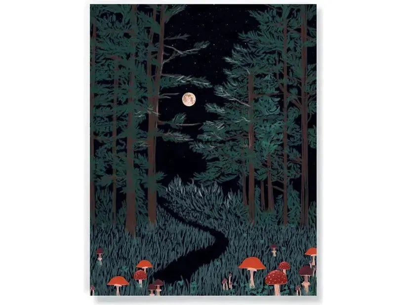 Denik Medium LayFlat Notebook - Moonrise Forest - Lined