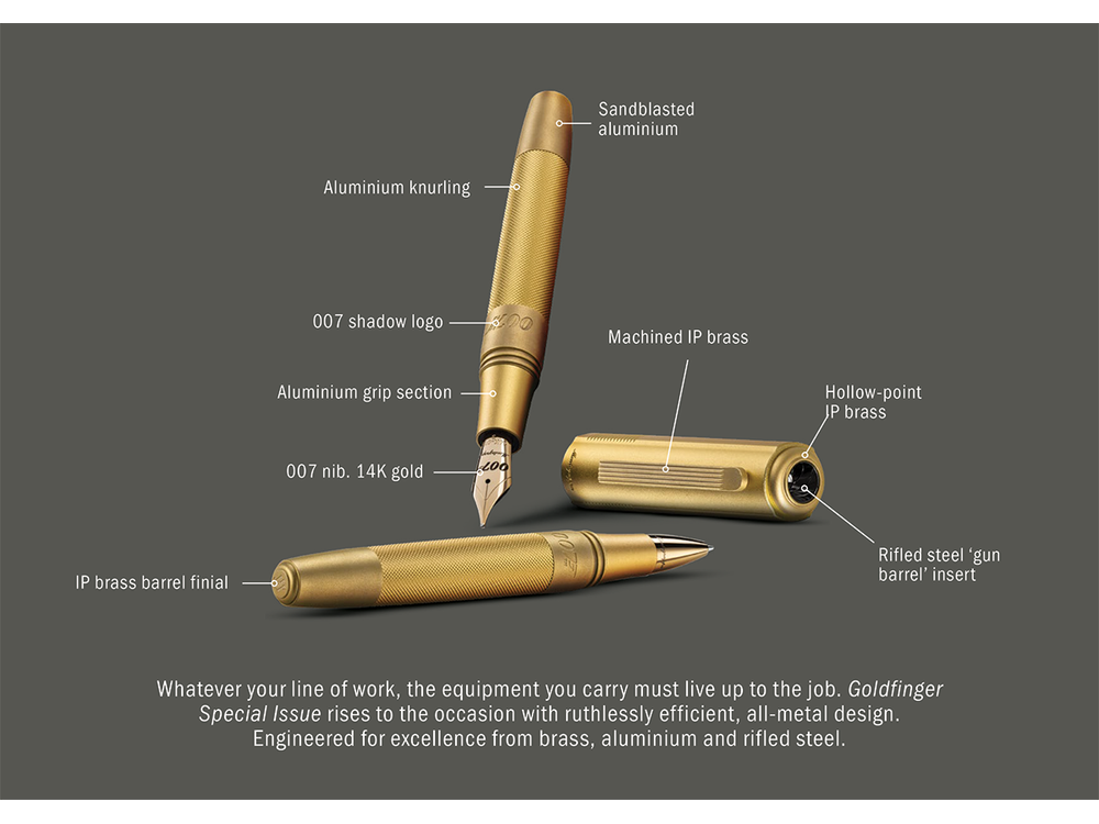 Montegrappa Fountain Pen - 007 Goldfinger Special 60th Anniversary Edition