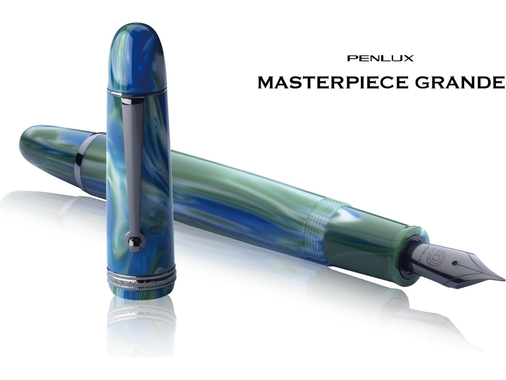 Penlux Masterpiece Grande Fountain Pen - Green Earth