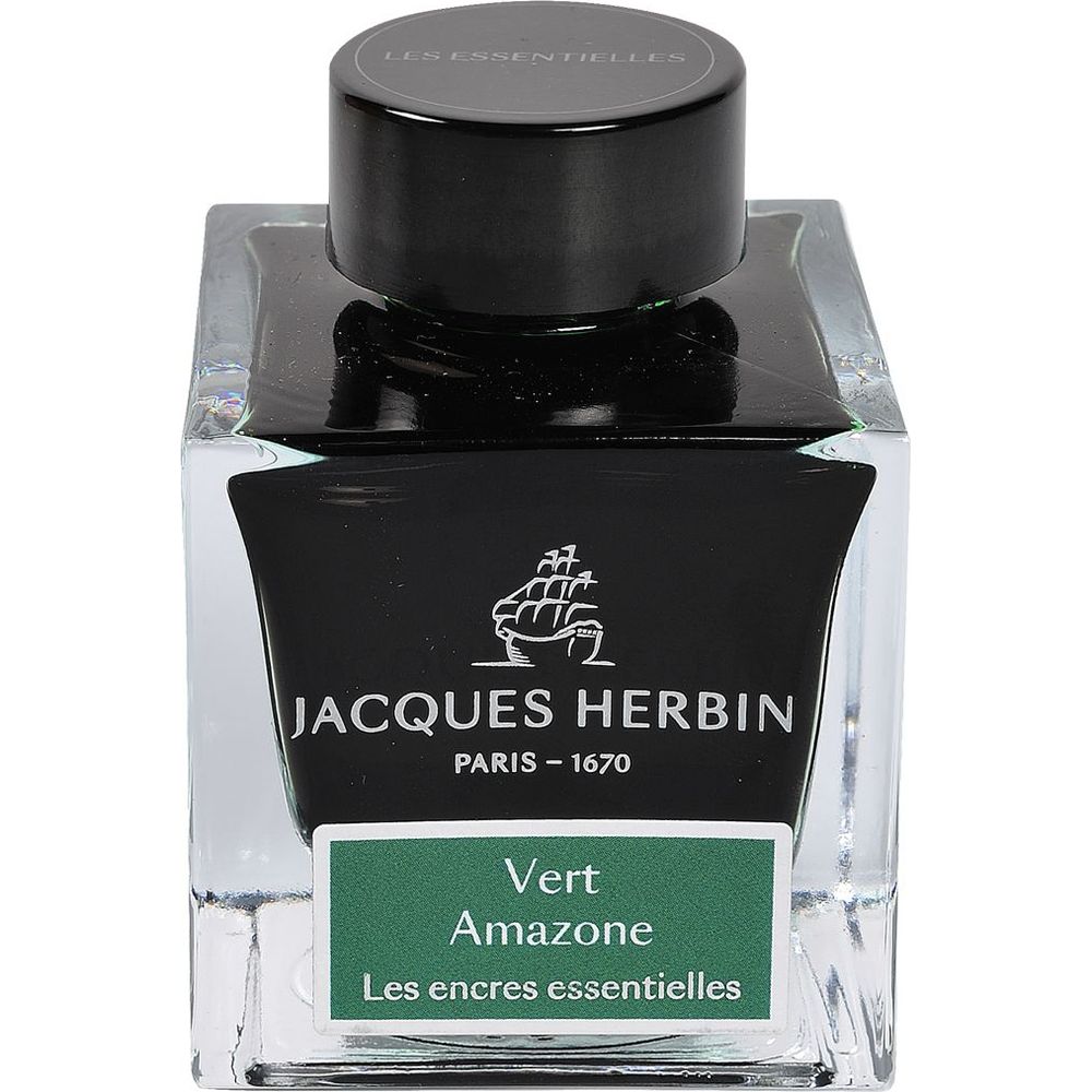 Jacques Herbin Fountain Pen Ink (50mL) - Vert Amazone