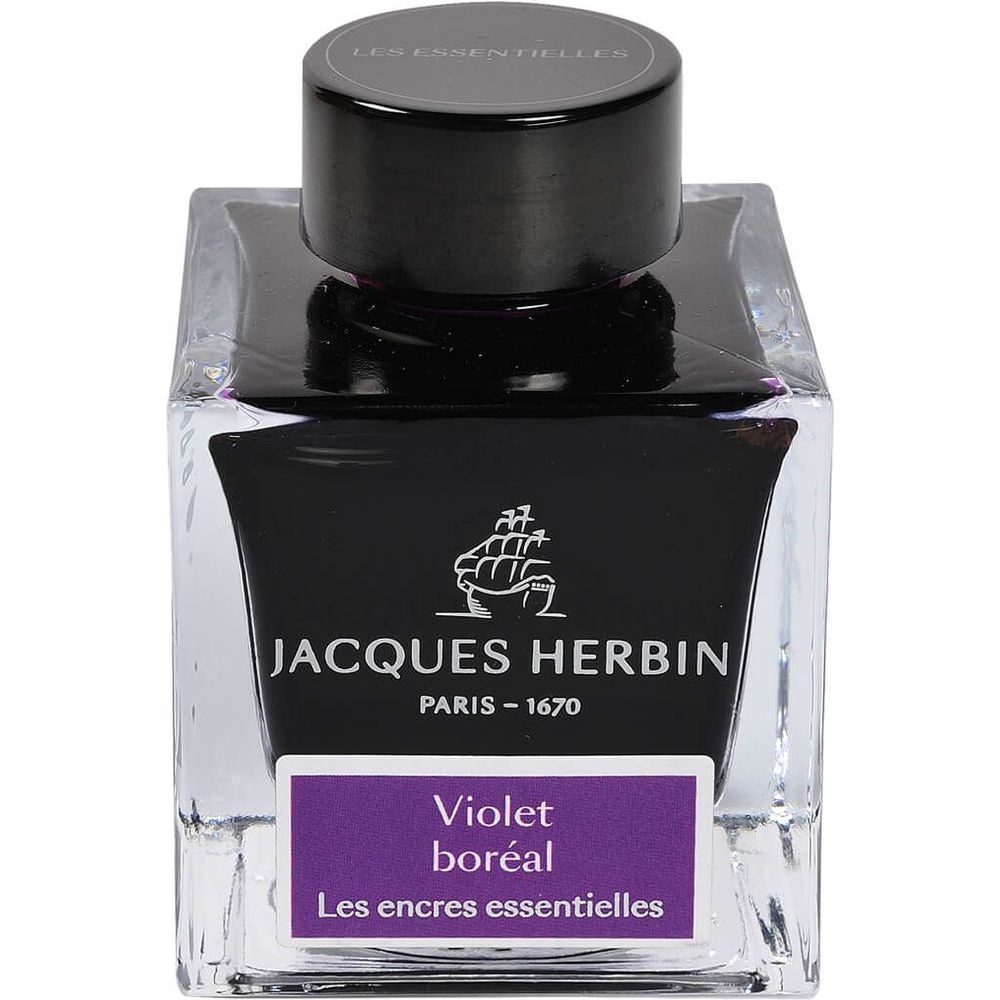 Jacques Herbin Fountain Pen Ink (50mL) - Violet Boréal