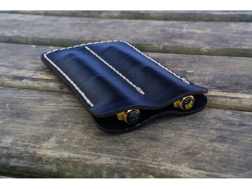 Galen Leather - Double Fountain Pen Sleeve - Black