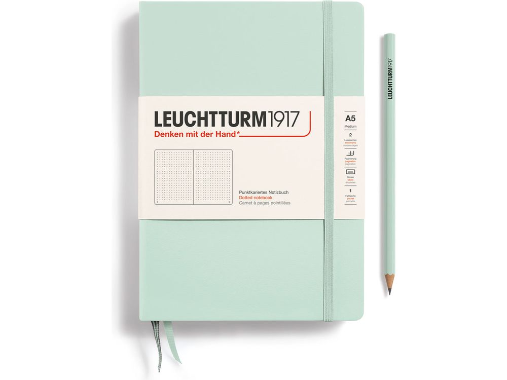Leuchtturm Hardcover A5 Notebook - Mint Green (Dot)