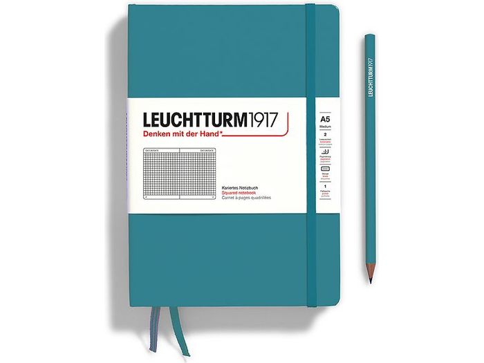 Leuchtturm Hardcover Notebook - A5 - Ocean (Squared)