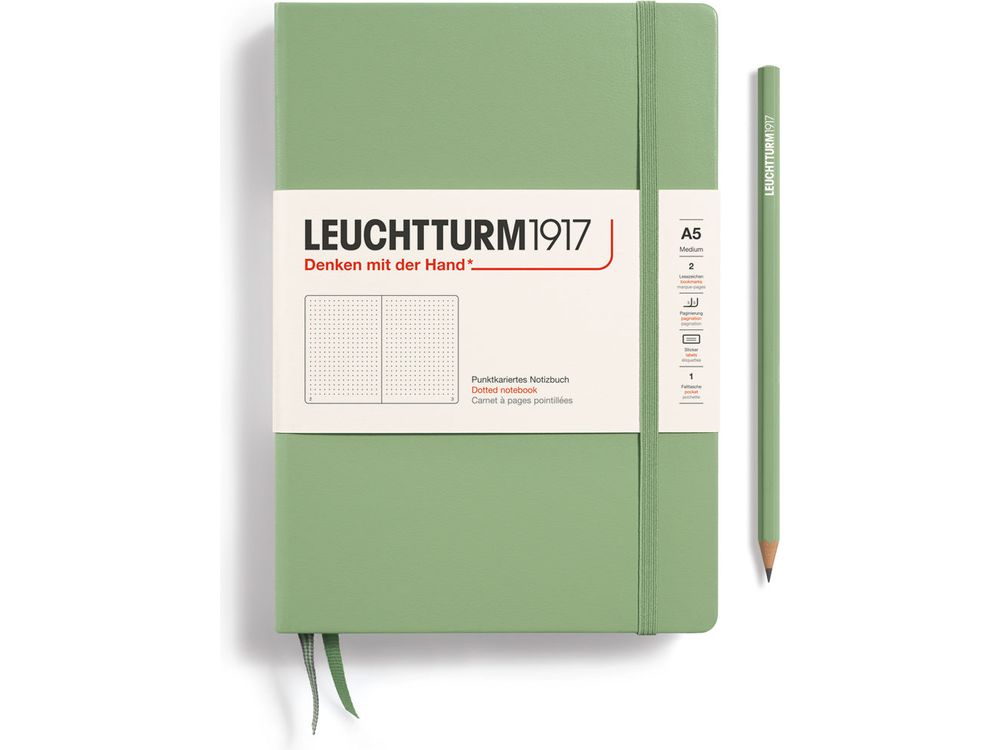 Leuchtturm Hardcover A5 Notebook - Sage (Dot)