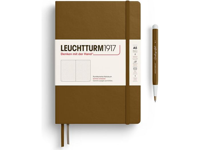 Leuchtturm Hardcover A5 Notebook - Spice Brown (Dot)