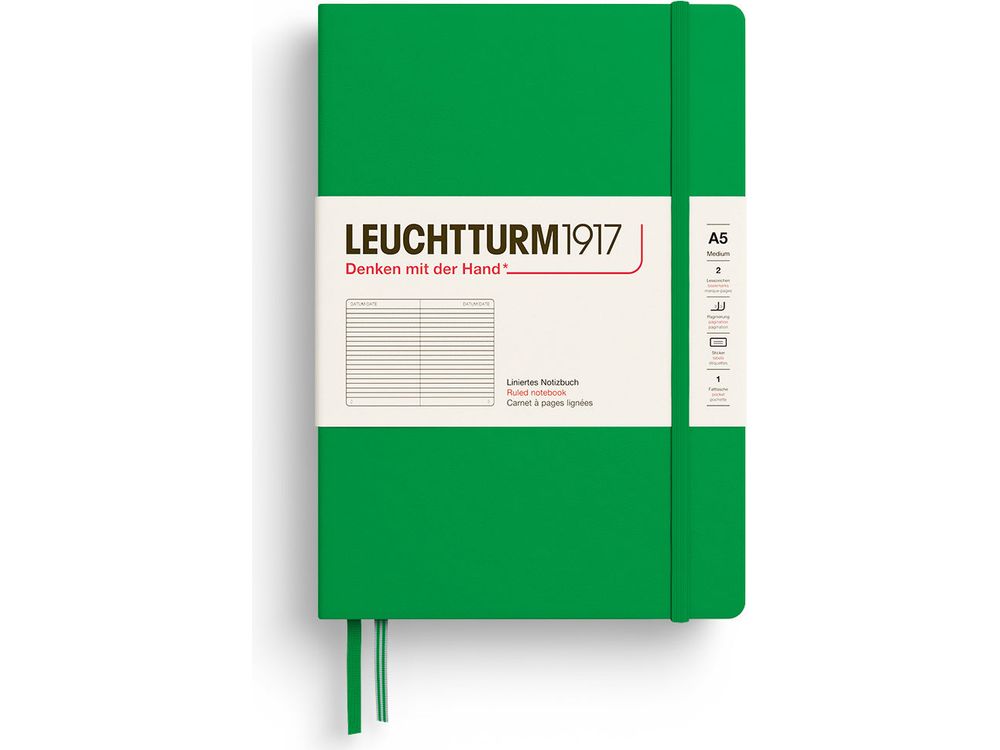 Leuchtturm Hardcover Notebook - A5 - Spring Leaf (Lined)