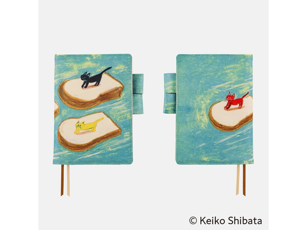 Hobonichi 2025 - A6 Cover - Keiko Shibata: Bread floating in the wind