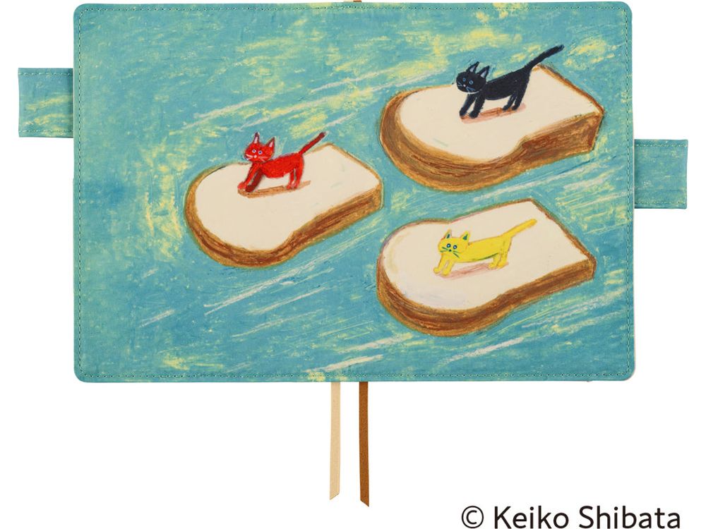 Hobonichi 2025 - A6 Cover - Keiko Shibata: Bread floating in the wind