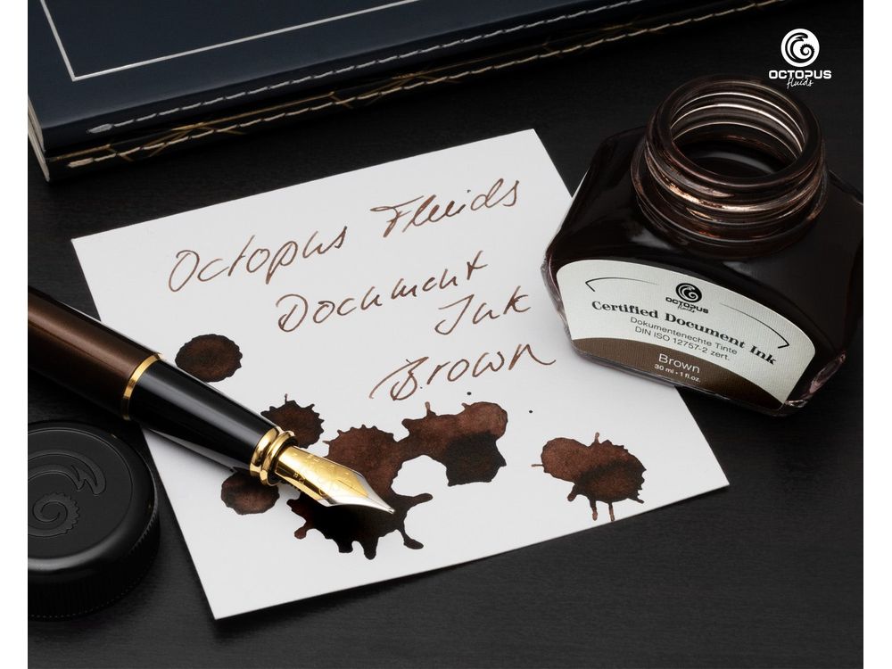 Octopus Document Ink - Brown (30mL)