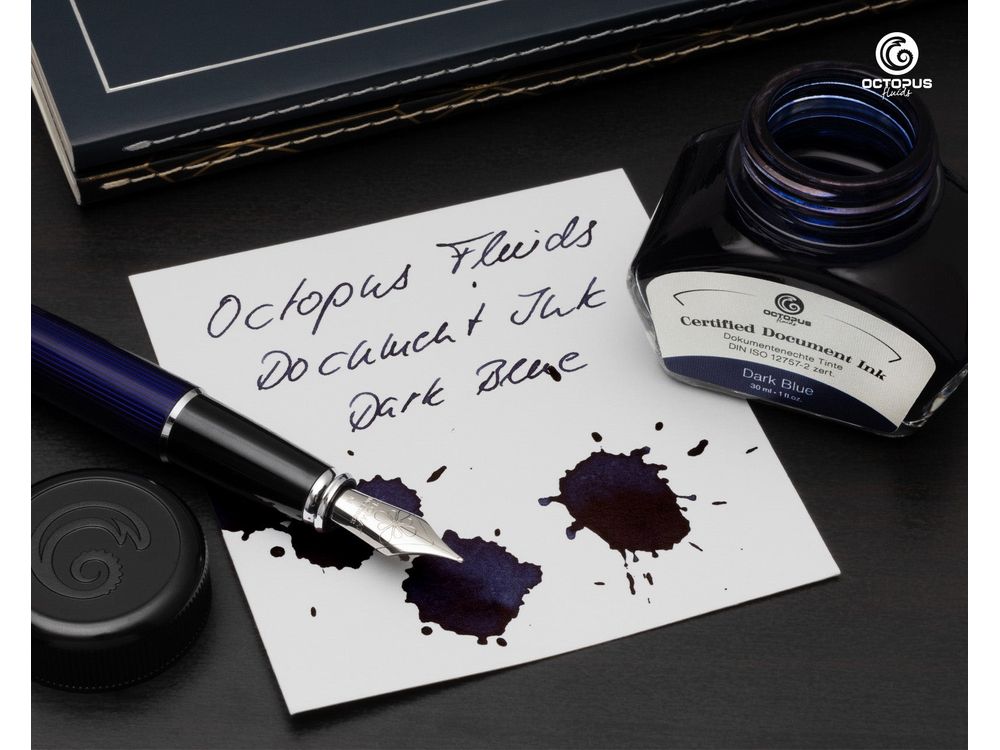 Octopus Document Ink - Dark Blue (30mL)