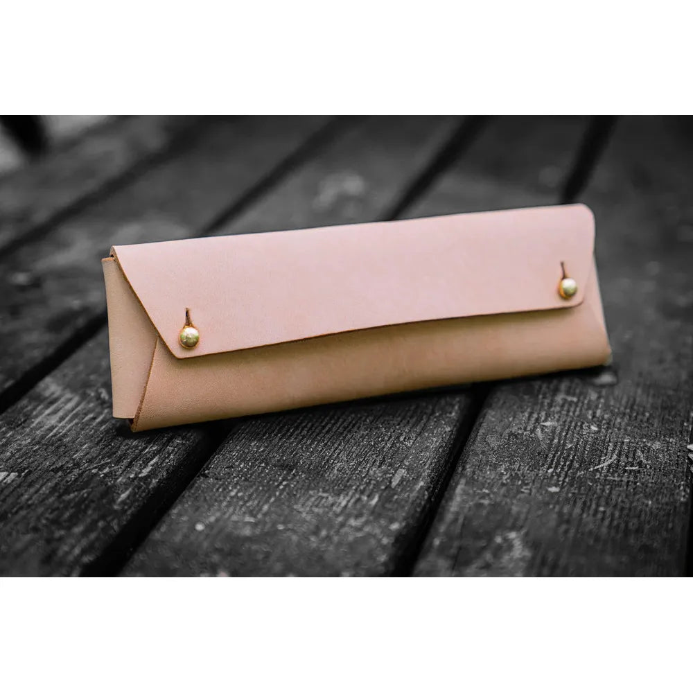 Galen Leather - The Student Leather Pencil Case - Undyed