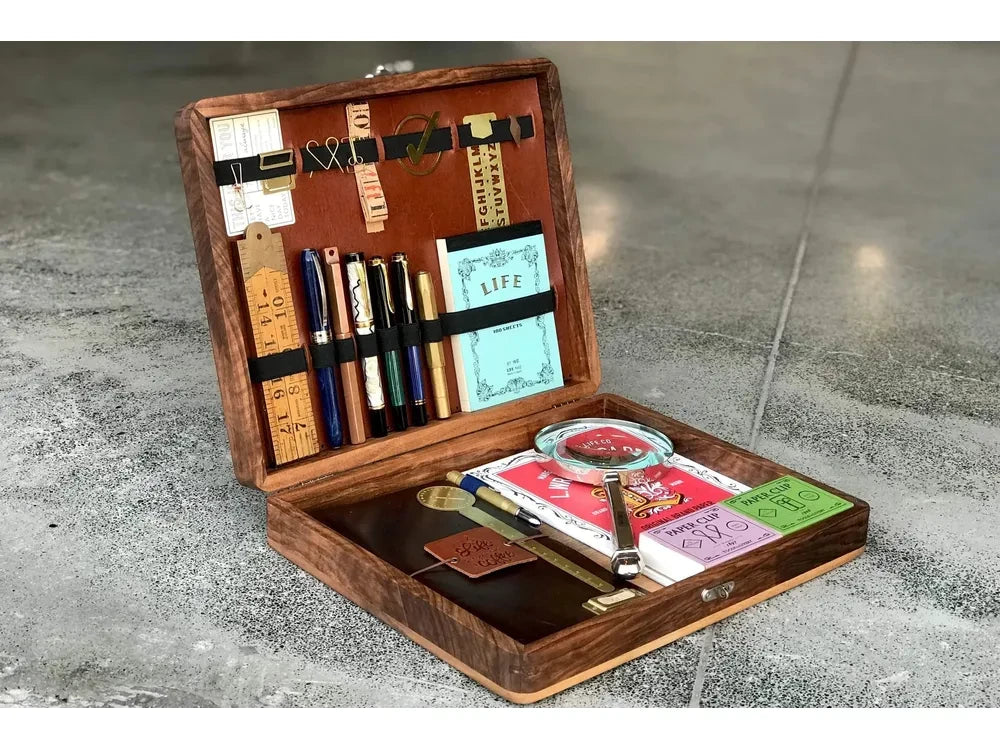 Galen Leather Writing Box トラベラーズノート文具等収納 Galen Leather - The Writing Box – Wonder Pens