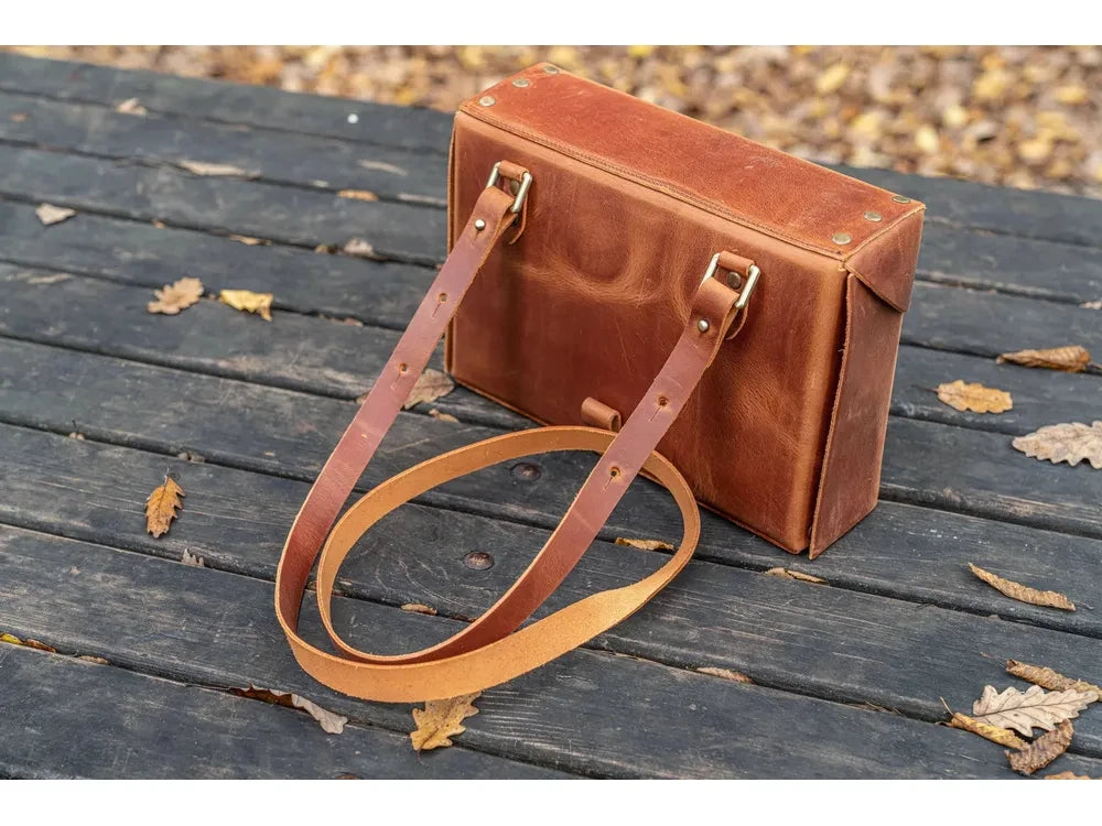 Galen Leather - Writer's Medic Bag - Crazy Horse Tan