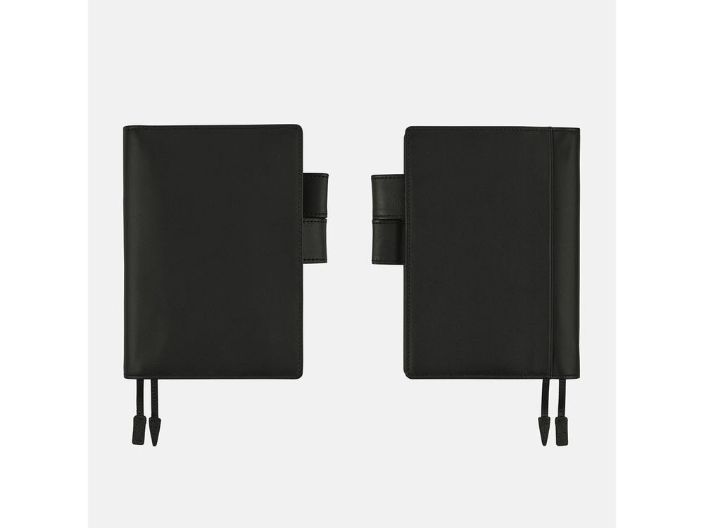 Hobonichi 2025 - A6 Cover - Leather: TS Basic - Black