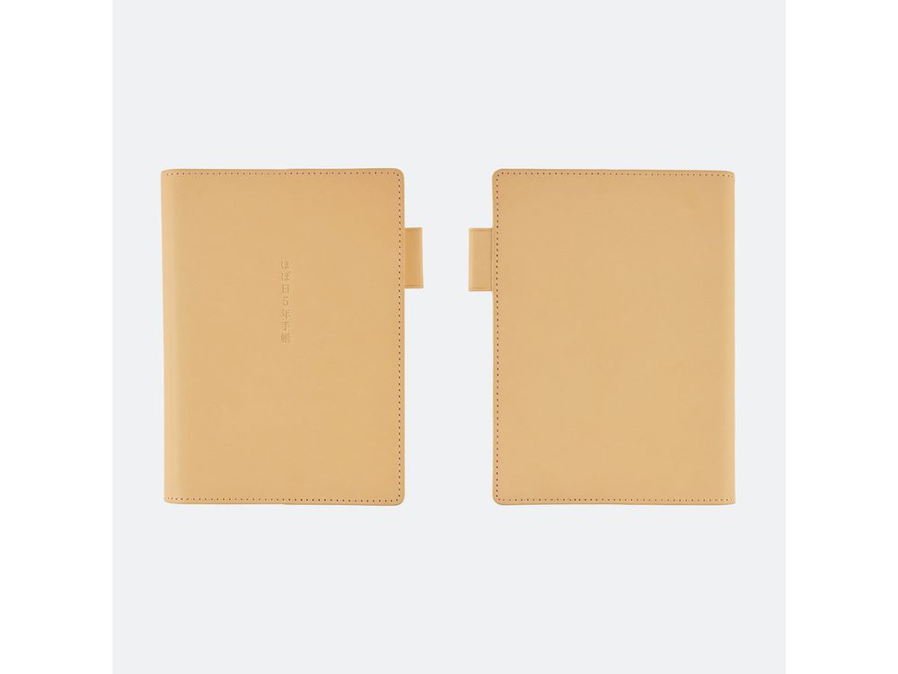 Hobonichi 2025 - 5-Year A6 Techo Cover - Leather Cover (Natural)