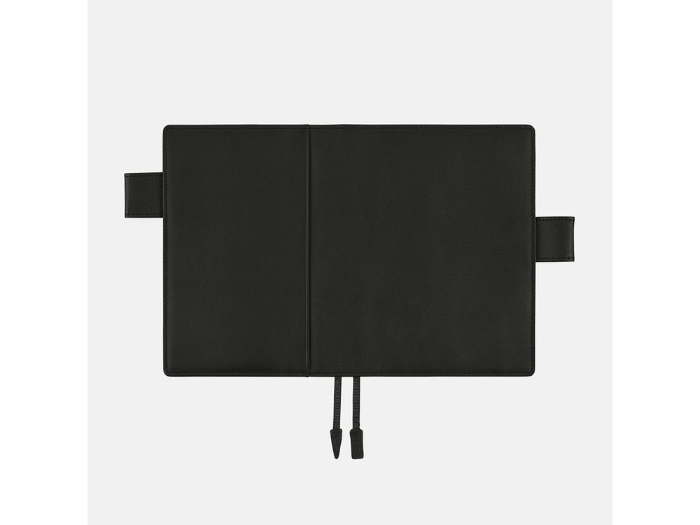 Hobonichi 2025 - A6 Cover - Leather: TS Basic - Black