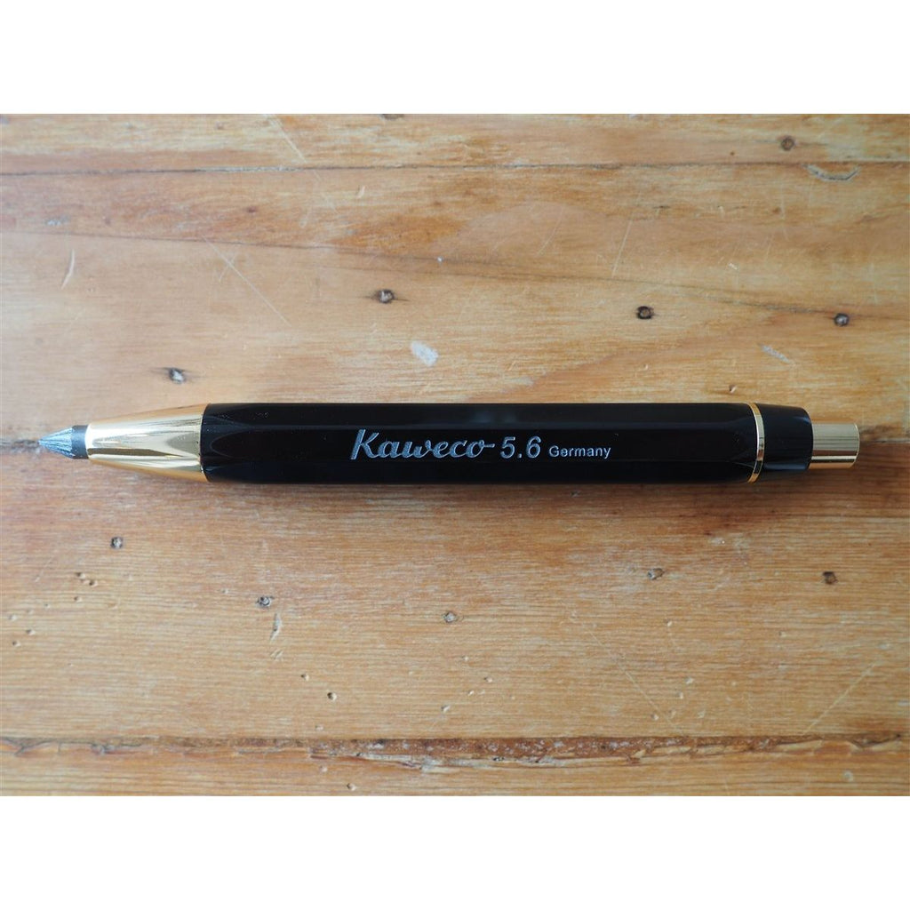 Kaweco Sketch Up Classic 5.6mm Clutch Pencil - Black with Gold Trim