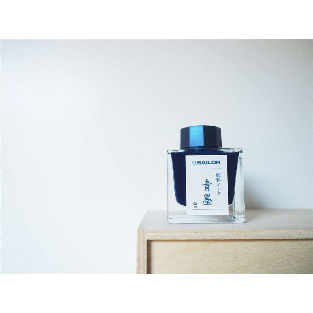 Sailor Bottled Fountain Pen Ink (50mL) - Sei-Boku Nano Carbon Blue-Black