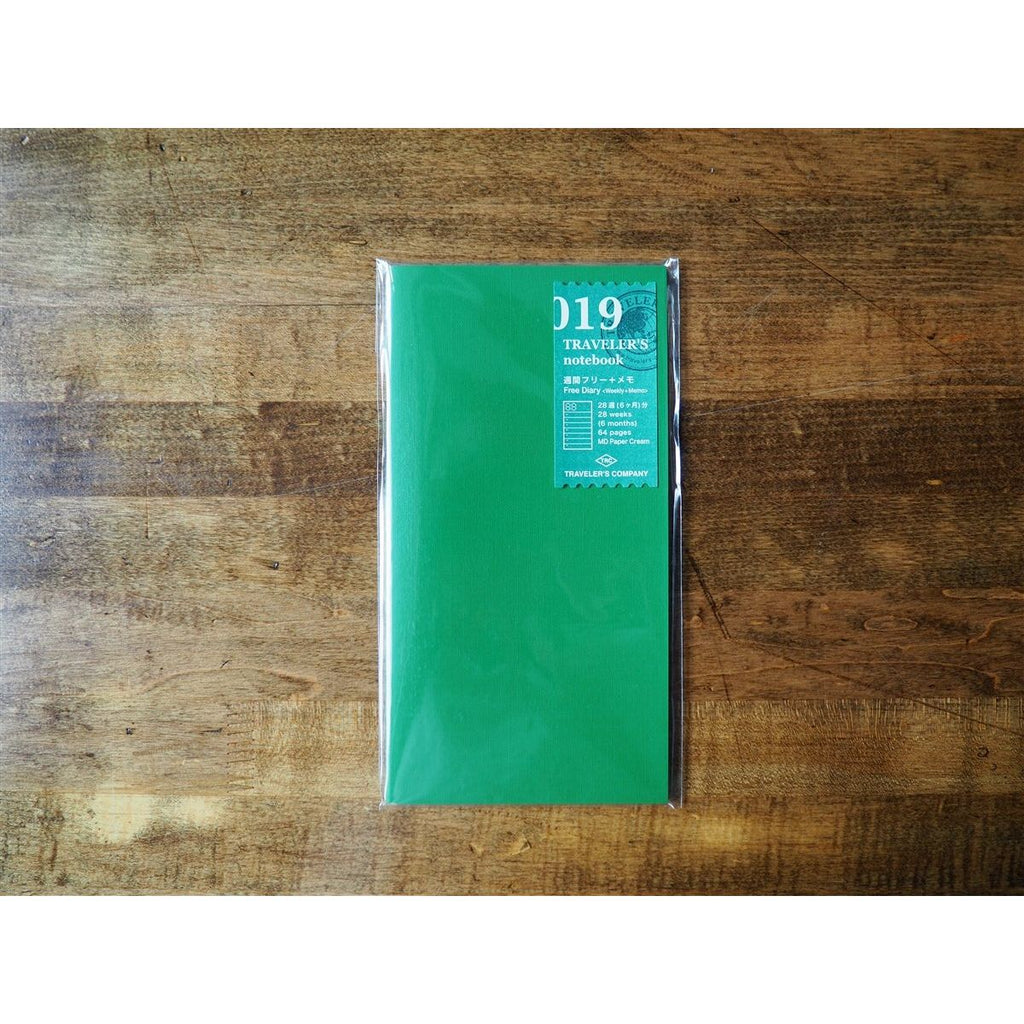 Traveler's Notebook Regular Size Refill - 019 Weekly Planner + Memo