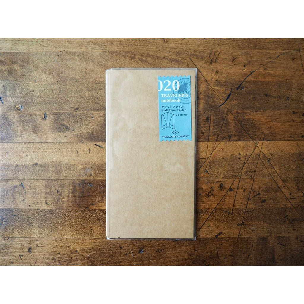 Traveler's Notebook Regular Size Refill - 020 Kraft Paper Folder