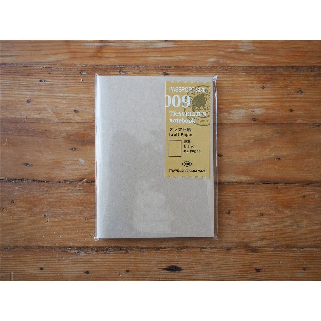 Traveler's Notebook Passport Size Refill - 009 Kraft Paper