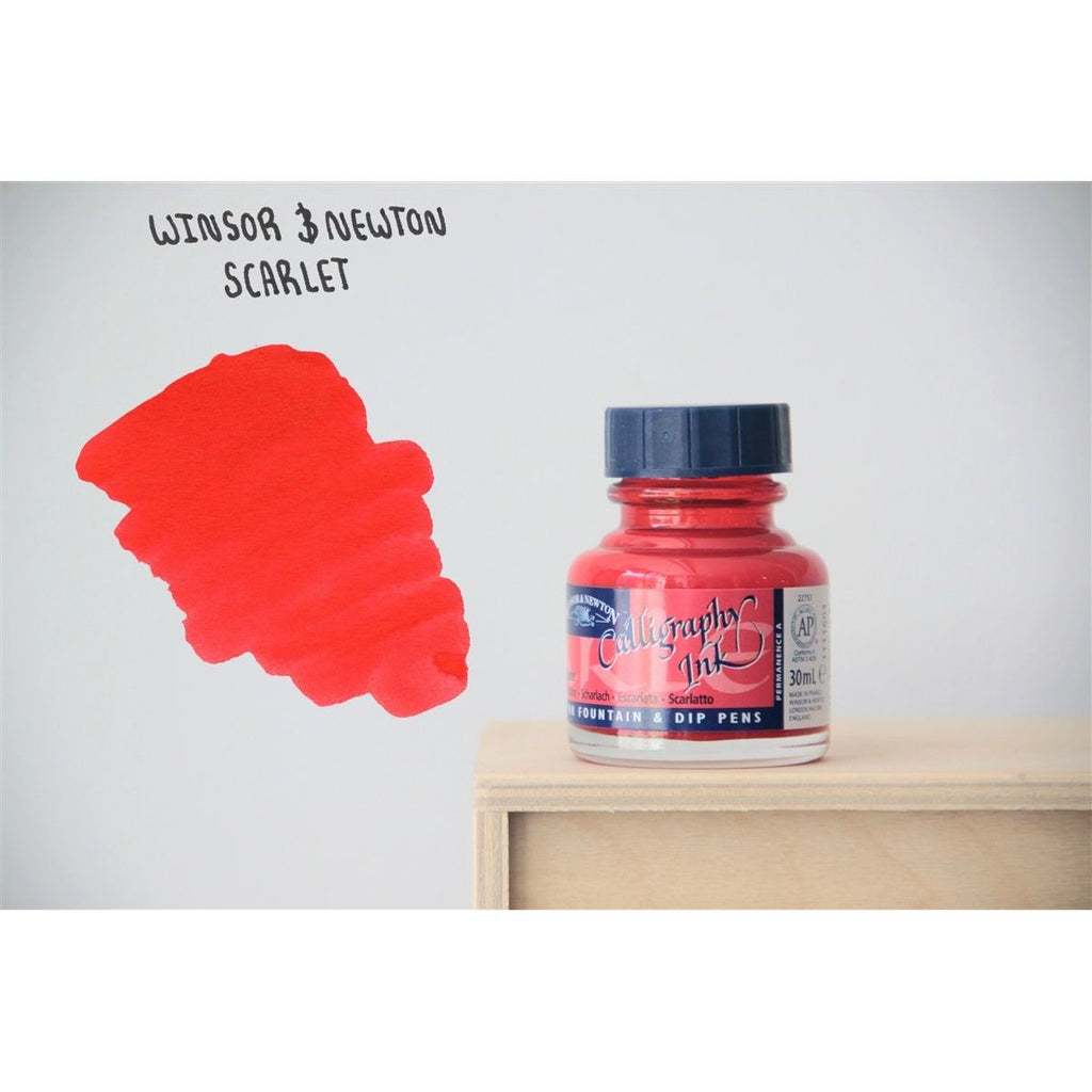 Winsor & Newton Calligraphy Ink (30mL) - Scarlet Red
