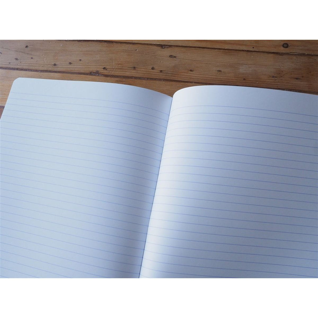 Rhodia Side-Stapled Notebook - Lined - Black (A4)