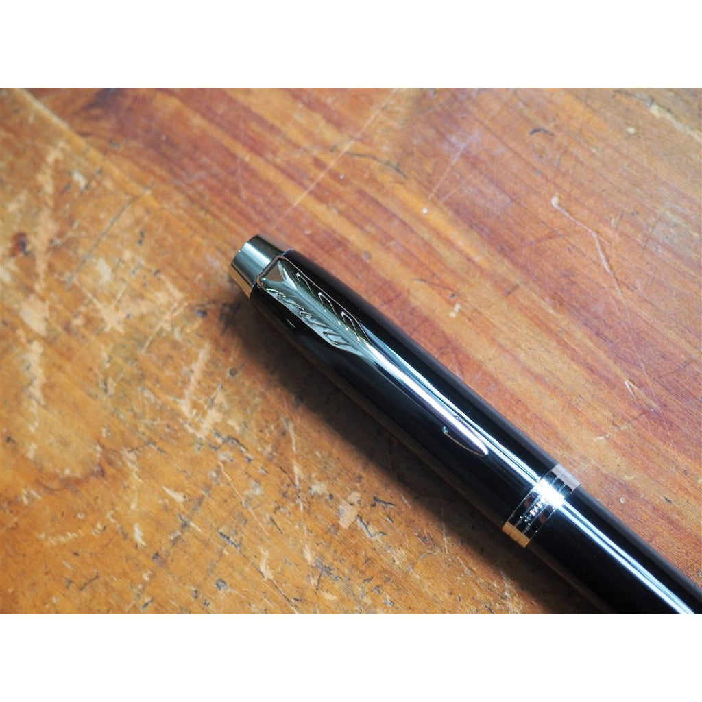 Parker IM Fountain Pen - Black with Silver Trim