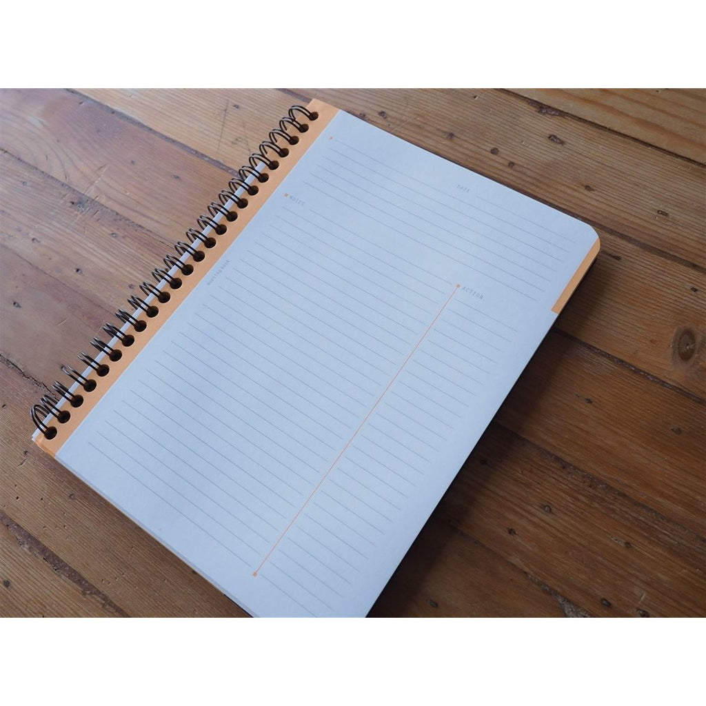 <center>Rhodia Spiral Bound Meeting Notebook - A5+ Black (16cm x 21cm)</center>