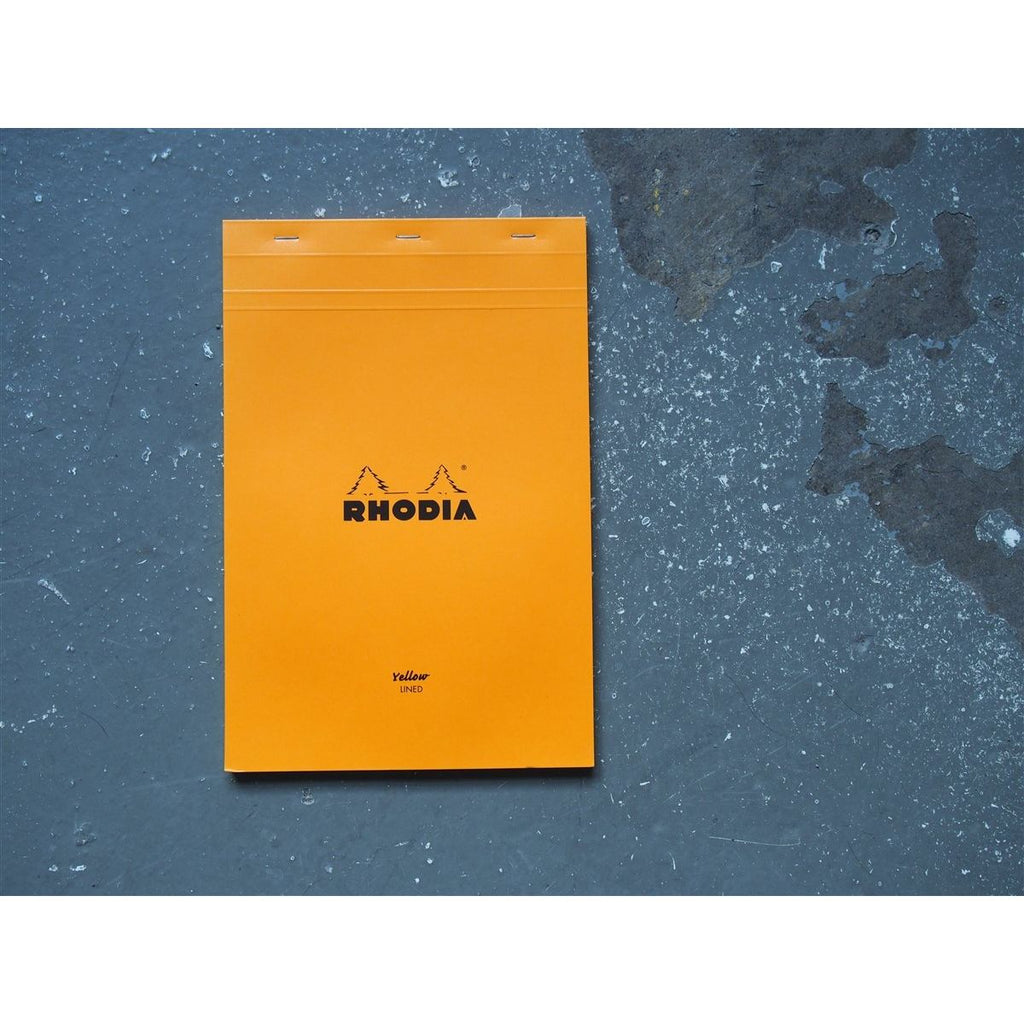 <center>Rhodia Pad No. 19 - Lined Yellow Paper - Orange (Legal)</center>