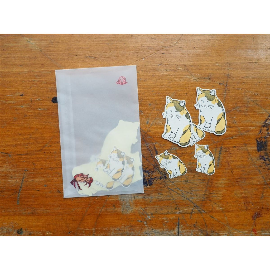 Classiky Ugyokusha Stickers - 20 Pieces - Kitten