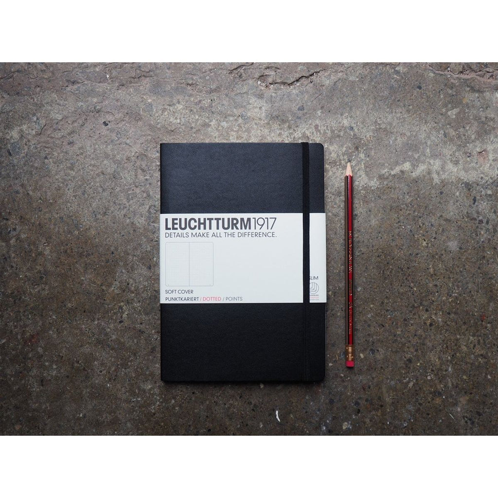 Leuchtturm Softcover A5 Notebook - Black (Dot)